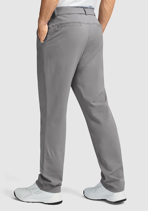 Soothfeel Men's Fleece Lined Pants 30"/32"/34" Golf Work Dress Pants Casual - Image 3