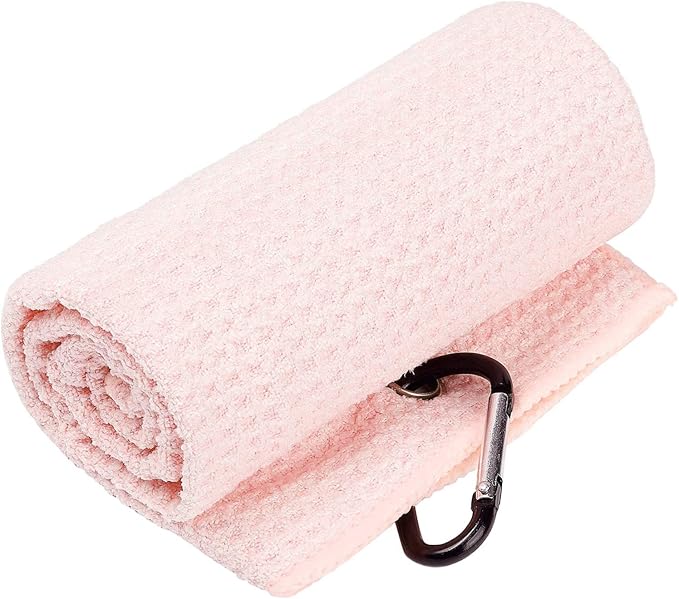 Golf Towels, Microfiber Waffle Pattern Tri-fold Golf Towel - Image 3