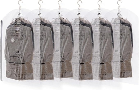 Hanging Vacuum Storage Bags, 6 Pack, Vacuum Seal Bags by TAILINK