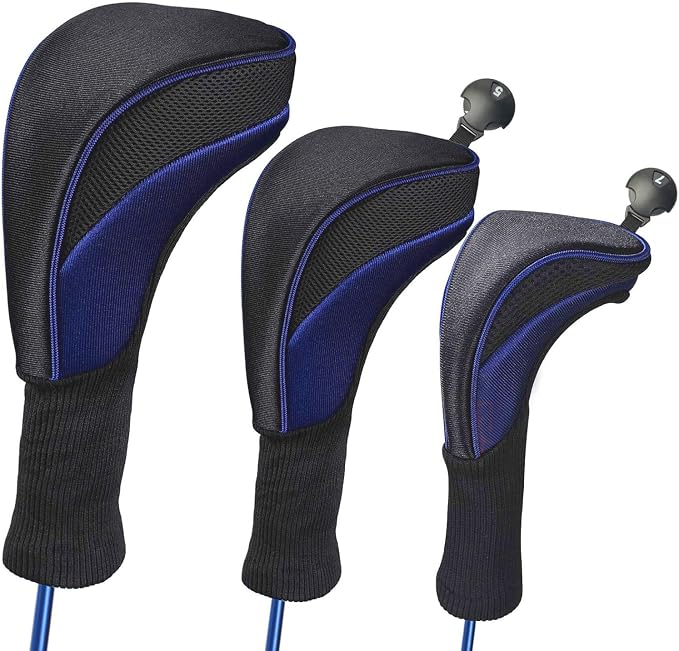 3pcs Nylon Golf Head Covers by Unknown