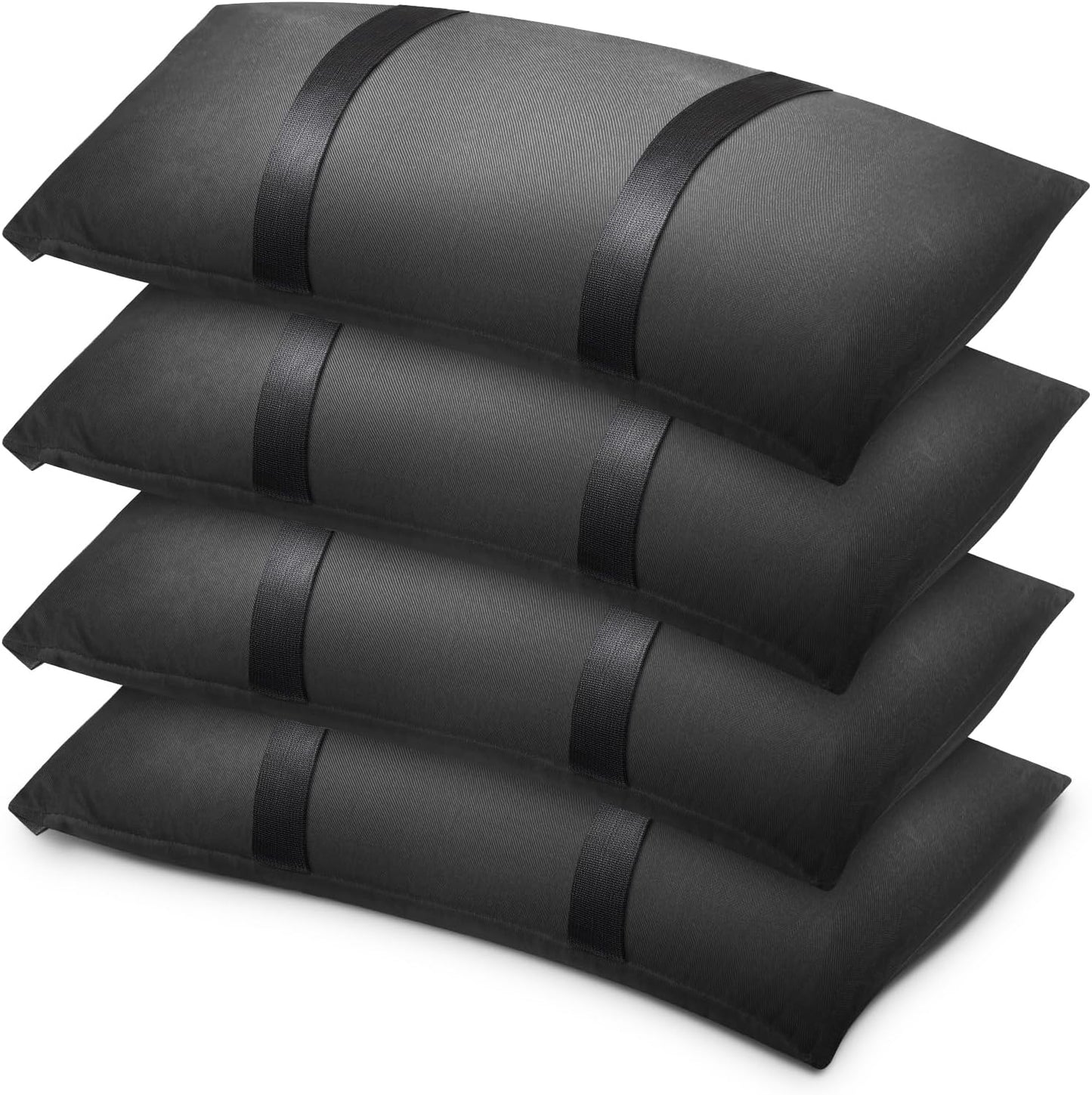 200 LBS Umbrella Base Weights Sandbags, 4 Packs Sand Bags for Weight, Weatherproof Fillable Heavy Duty Weight Sandbag for Outdoor Furniture Backyard Umbrella Garden Trampoline Poolside Accessories