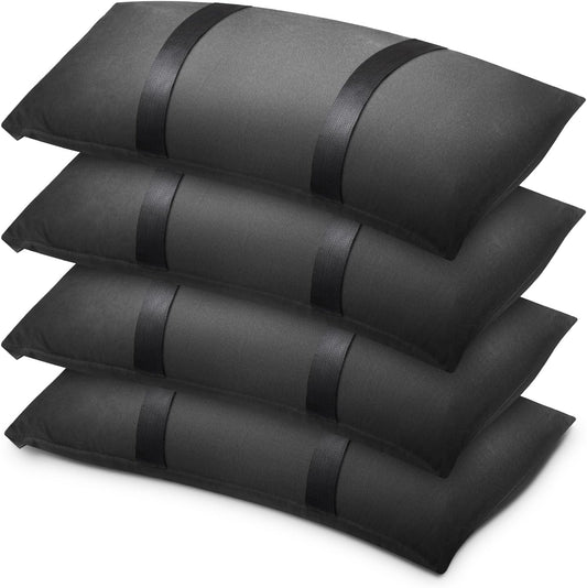 200 LBS Umbrella Base Weights Sandbags, 4 Packs Sand Bags for Weight, Weatherproof Fillable Heavy Duty Weight Sandbag for Outdoor Furniture Backyard Umbrella Garden Trampoline Poolside Accessories