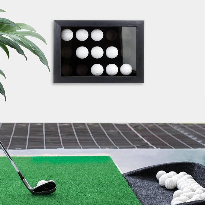 Golf Balls Display Case with EVA Foam Protection, Wall Mount & Desktop Golf - Image 7