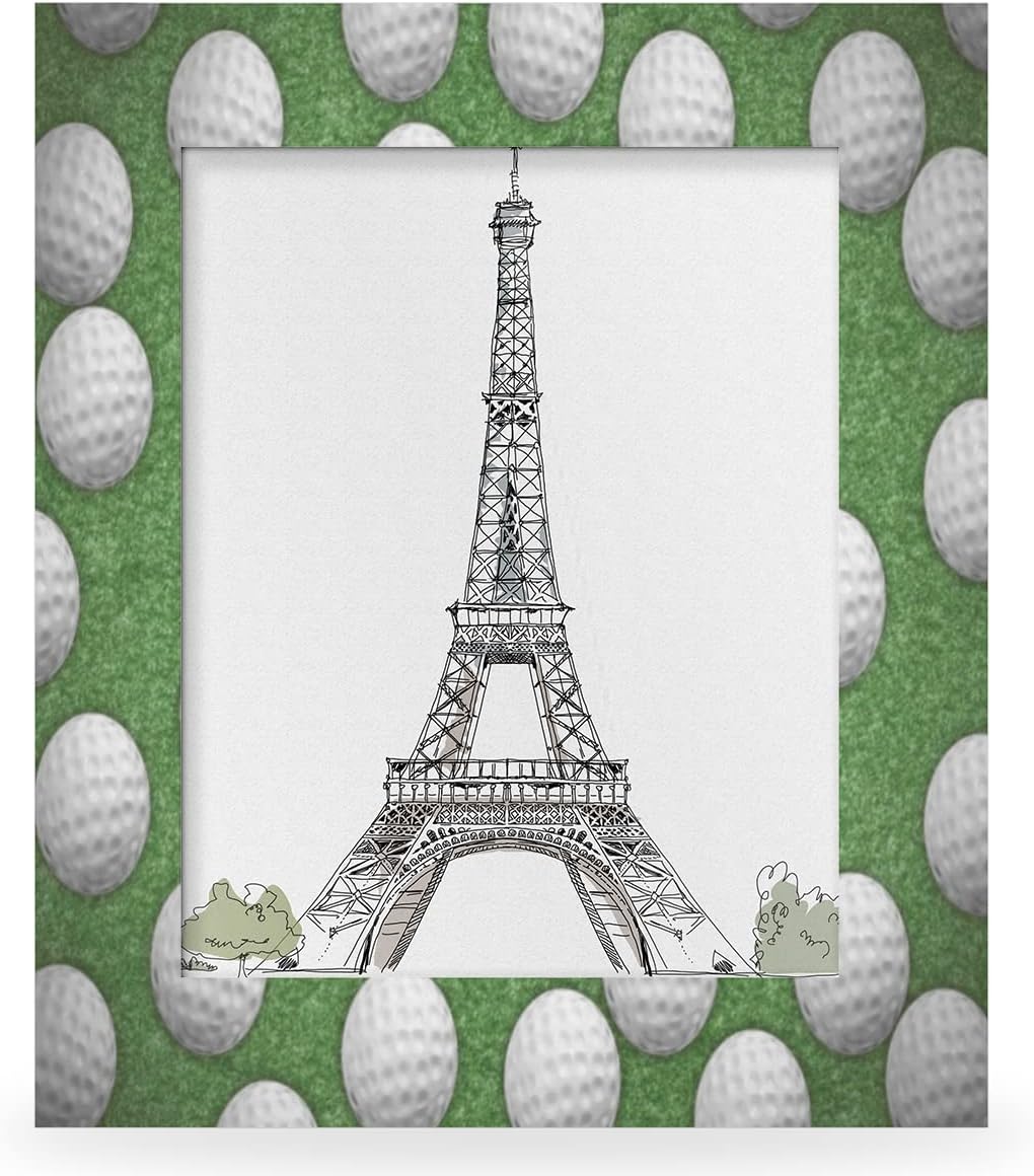 11x14 Picture Frame Golf Ball Hole Sport Photo Frame for Wall and Tabletop Display Wooden Photo Picture Frame Home Decor