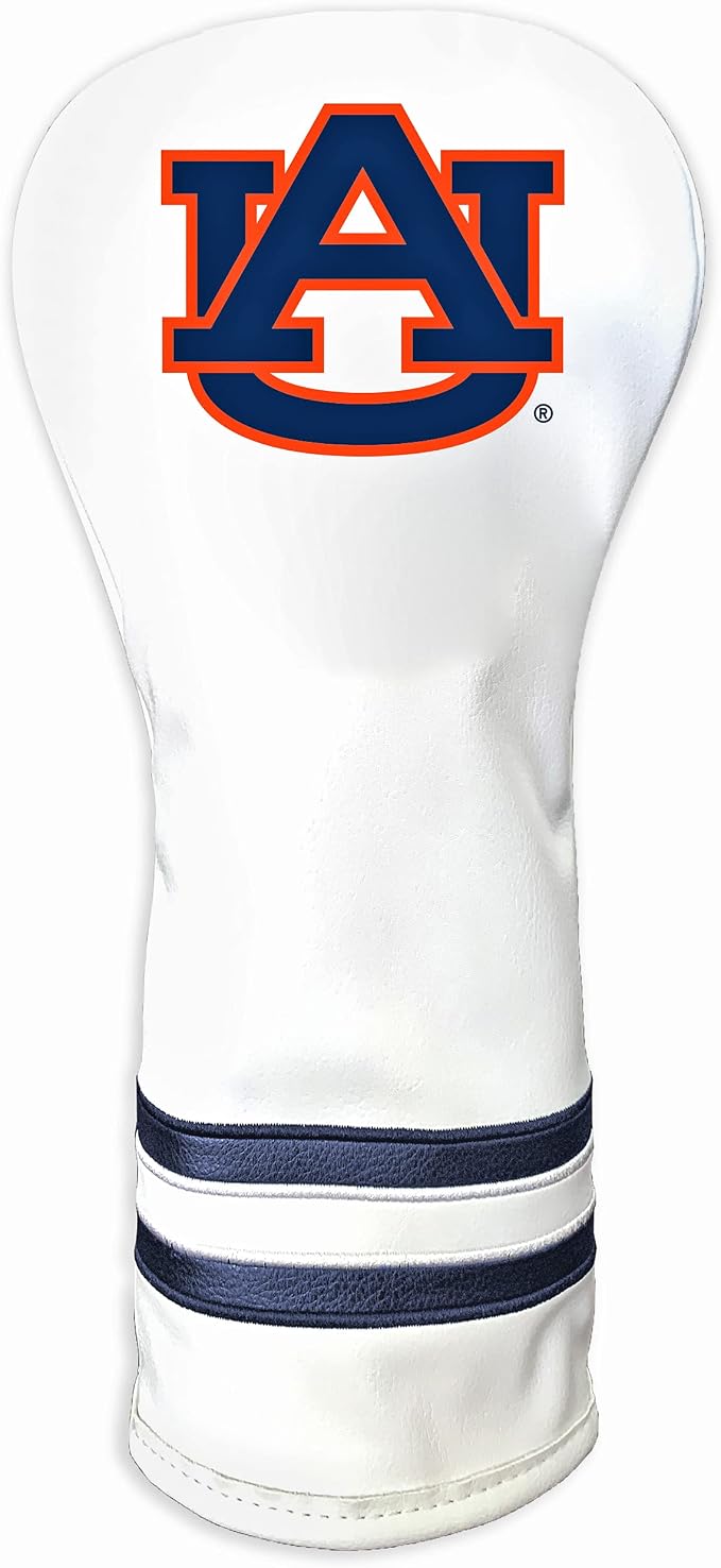 Team Golf NCAA White Vintage Fairway Golf Club Headcover, Form Fitting Design by TeamGolf