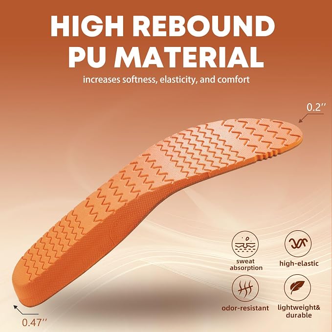 Shoe Inserts for Men and Womem Sport Shoe Insoles Memory Foam Insoles Excellent - Image 4