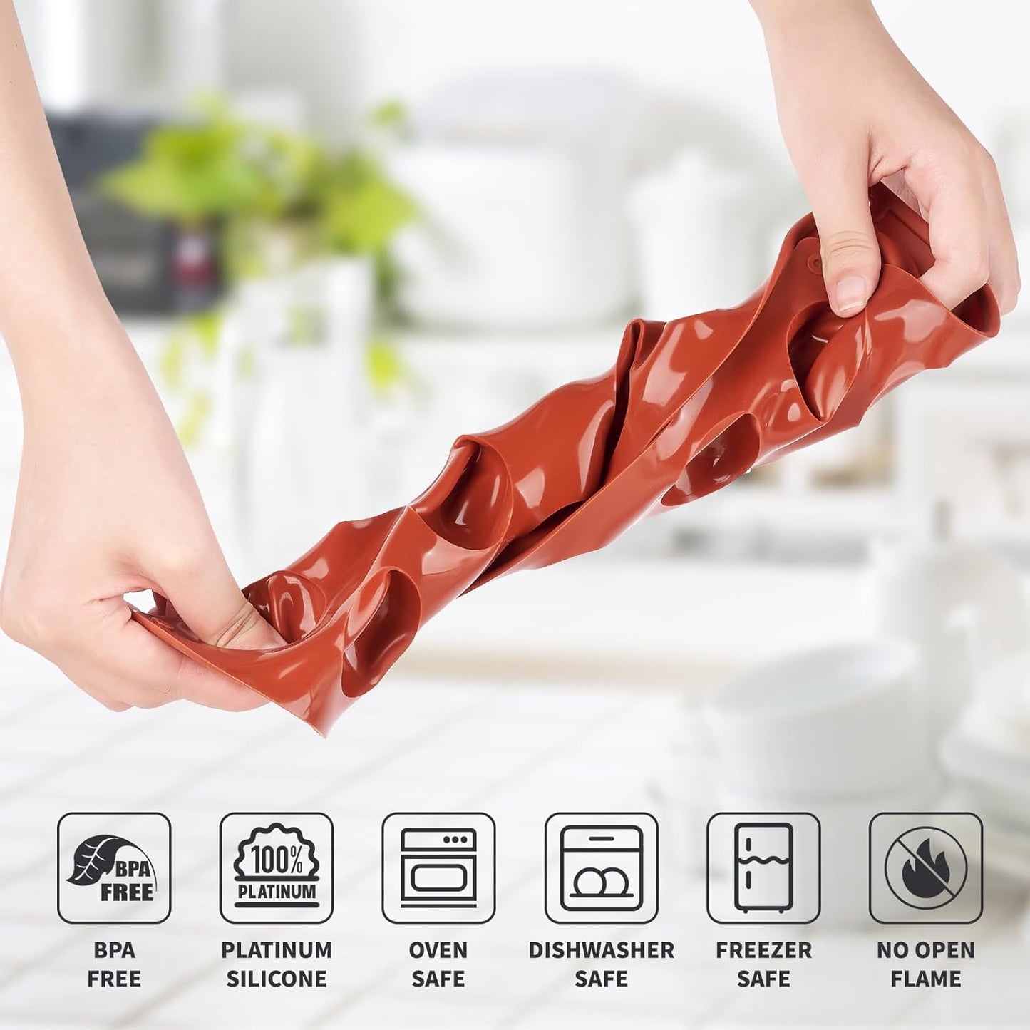 2 Pack Semi Sphere Silicone Molds, 1.5 Inch Hot Chocolate Bomb Molds 15 Cavity Half Sphere Silicone Baking Molds for Chocolate, Cake, Jelly, Dome Mousse