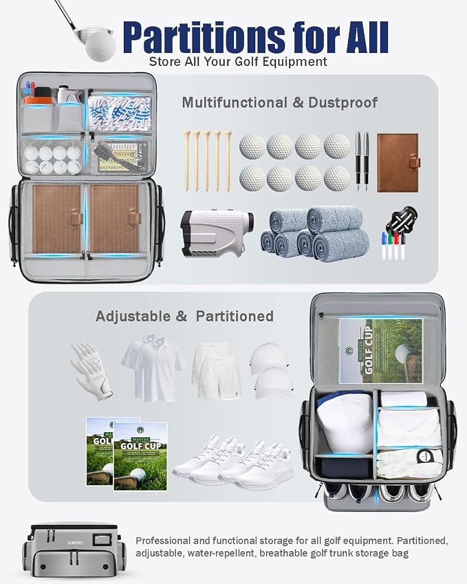 Golf Trunk Organizer, Waterproof Car Golf Locker - Image 2