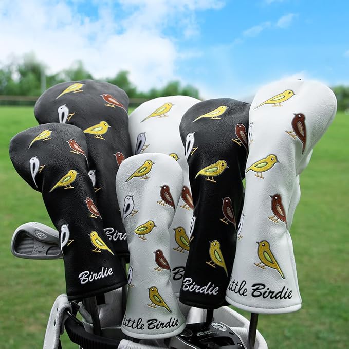 Golf Club Head Covers Birdie Driver Headcovers Fairway Wood Covers Hybrid Cover - Image 2