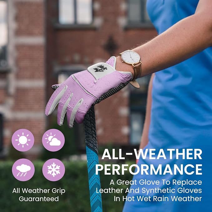 Amy Sport Golf Gloves Women's Upgrade Rain Grip Left Hand Weathersof Value 2 - Image 4
