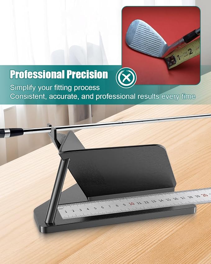 Golf Club Ruler Fitting Tool – Length Measuring Aid, Club Head Angle Adjustment - Image 6