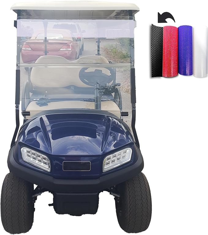 Sun Shield Golf Cart Sun Shade Cover – UV Blocker Visor by ClubClean