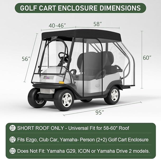 Rosefray Golf Cart Enclosure - Image 2