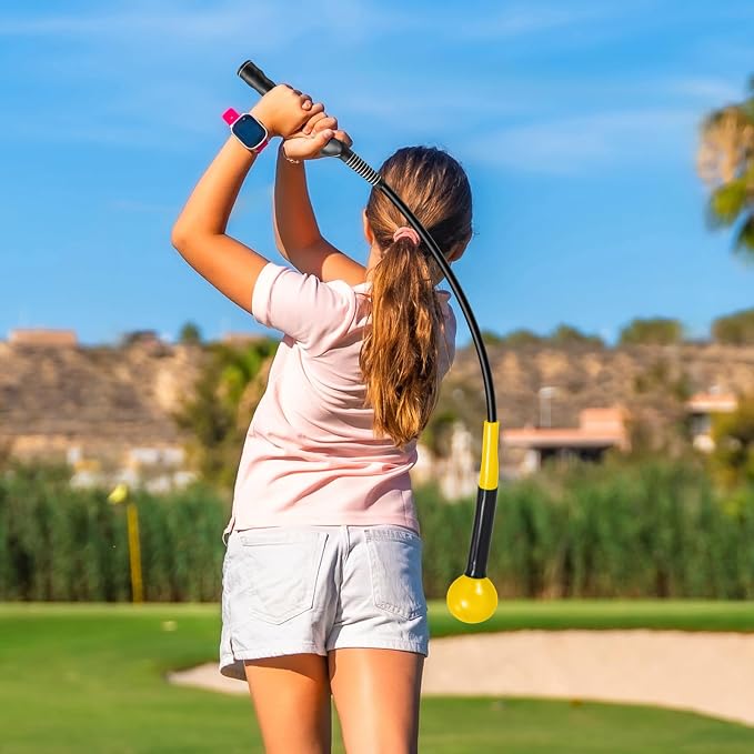 GYMAX Golf Swing Trainer, Warm-Up Stick - Image 7