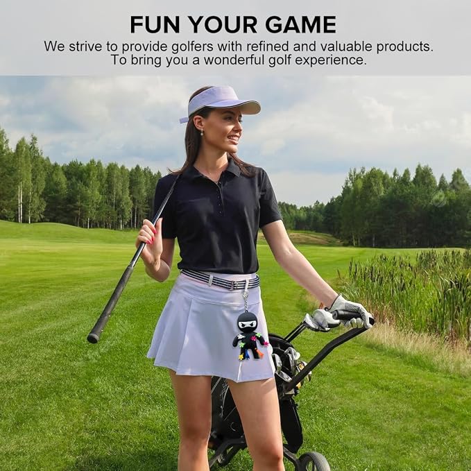 Golf Tee Holder, Ninja Portable Funny Golf Tees Holder Keychain Golf Gift Golf - Image 7