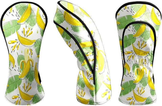Premium Leather Golf Club Headcovers, Mango Pattern Fits Driver Hybrid Fairway - Image 8
