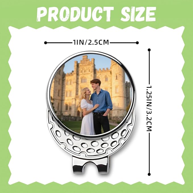 Custom Golf Ball Marker with Magnetic Hat Clip, Personalized Golf Ball Marker - Image 6