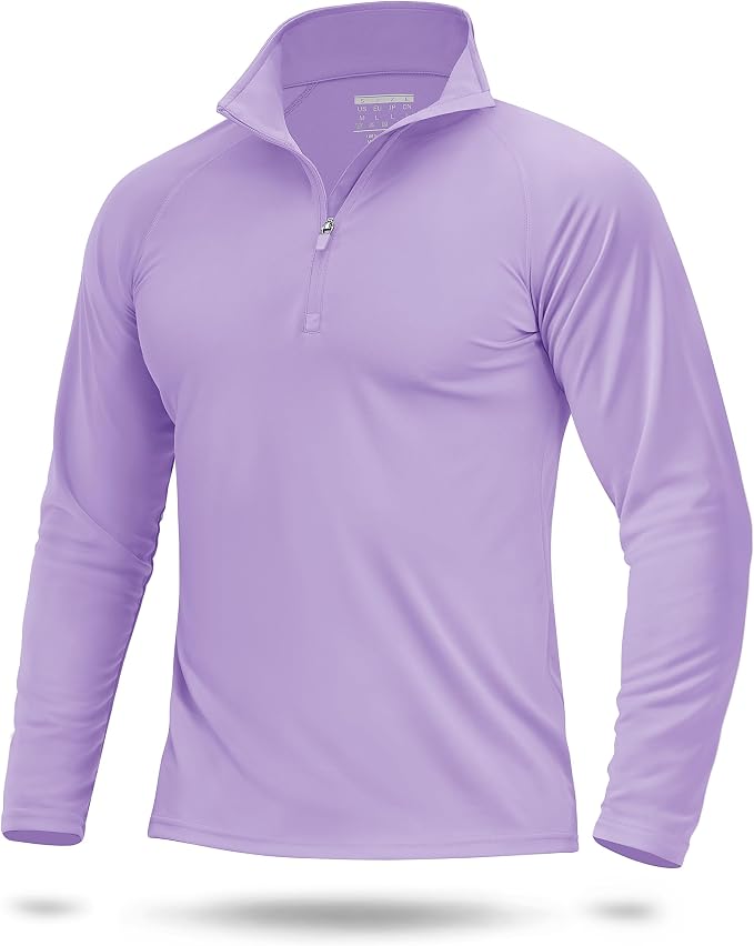 Boladeci Men's UPF 50+ Sun Shirts 1/4 Zip Long Sleeve SPF UV Protection by Boladeci