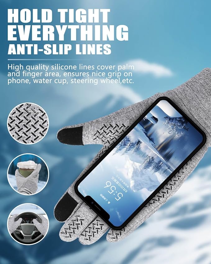 Aegend Lightweight Winter Gloves - Image 3