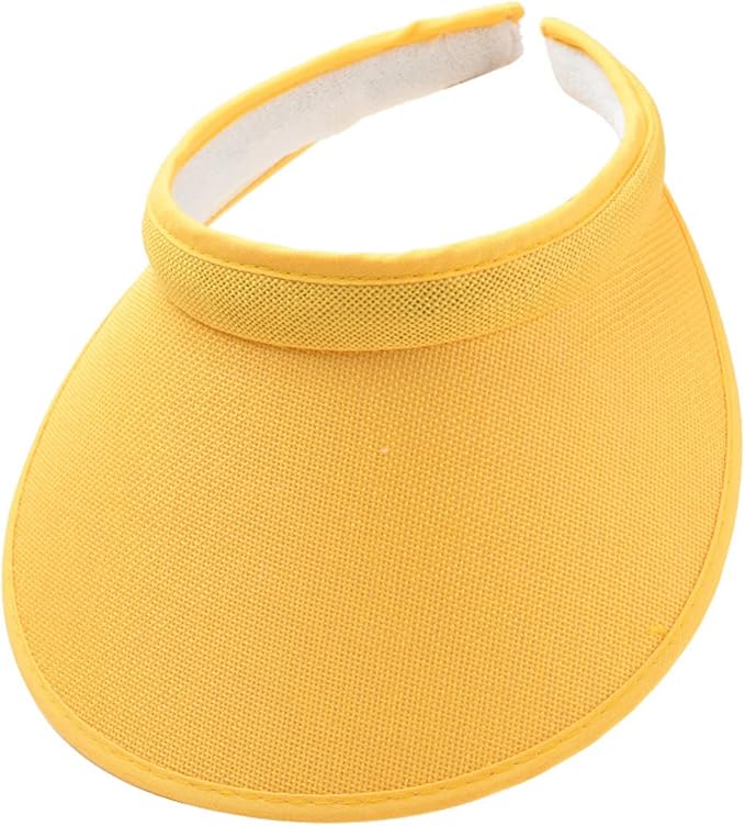 Cloth Covered Slip-On Visor for Women, Adjustable Cap Sports Sun Visors for Men by jecvxor