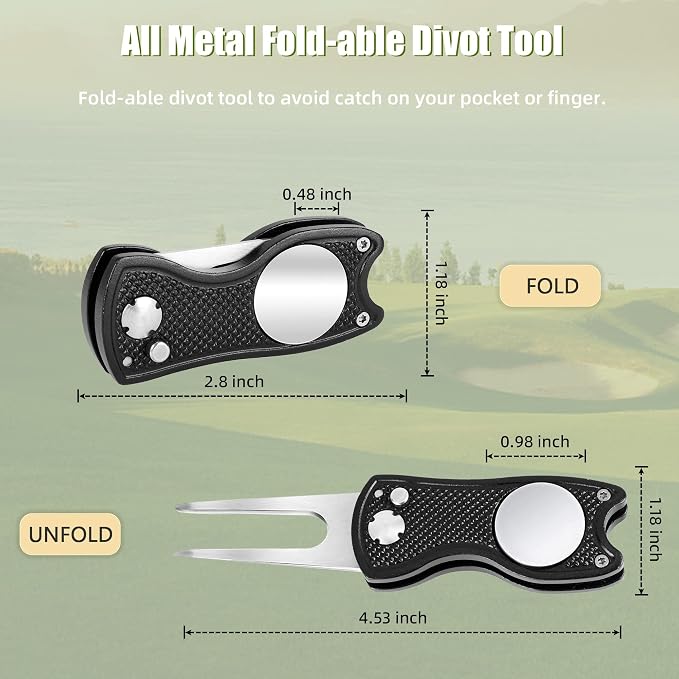 Mile High Life Printed Golf Towel, Brush Tool Kit, Divot Repair Tool, - Image 6