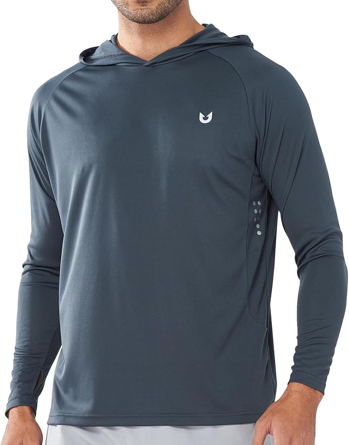 NORTHYARD Men's UPF 50+ Hoodie Shirts Long Sleeve Sun Protection Fishing Swim by NORTHYARD