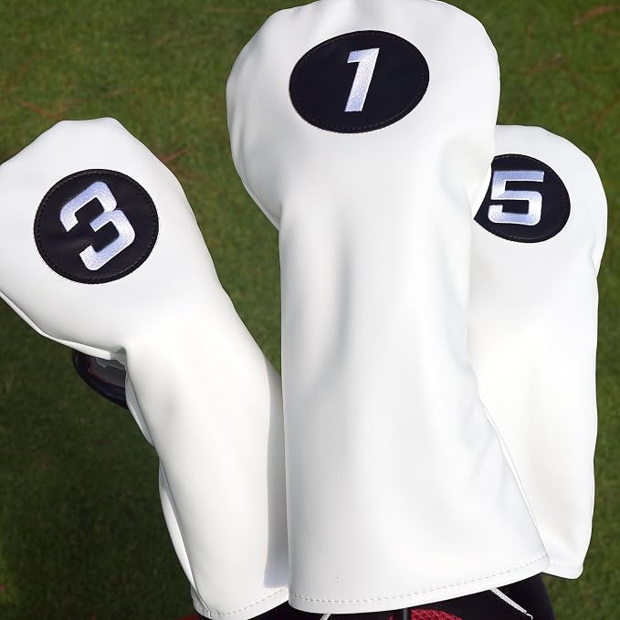 Single Headcover, Easy Slip-On Easy-Off Golf Club Head Cover, Fleece Lined - Image 7