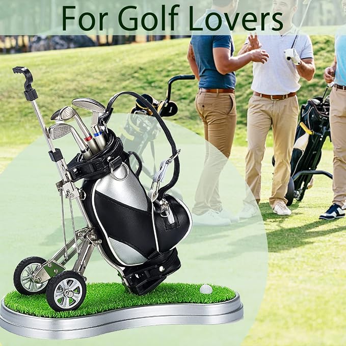 Gifts for Men, Golf Pen Holder Desk Accessories for Men Women Golfers, Birthday - Image 6