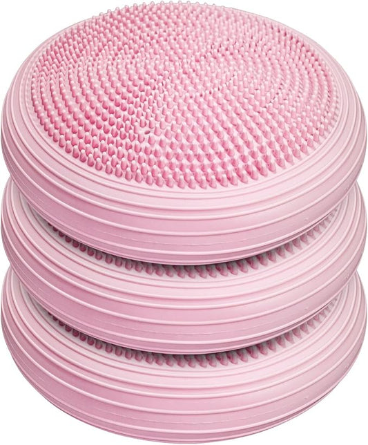 3 Pcs Inflated Wobble Cushion, Wiggle Seat & Balance Pad by Unknown