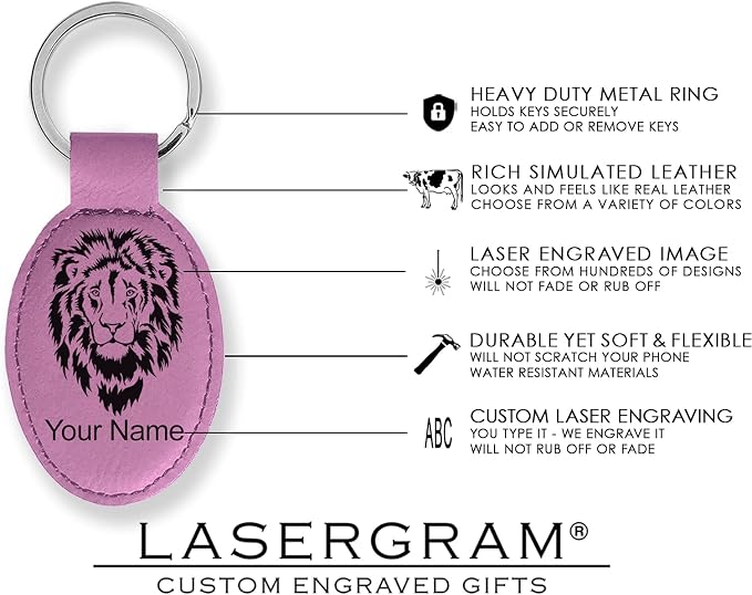 LaserGram Oval Keychain, Disc Golf, Personalized Engraving Included - Image 5