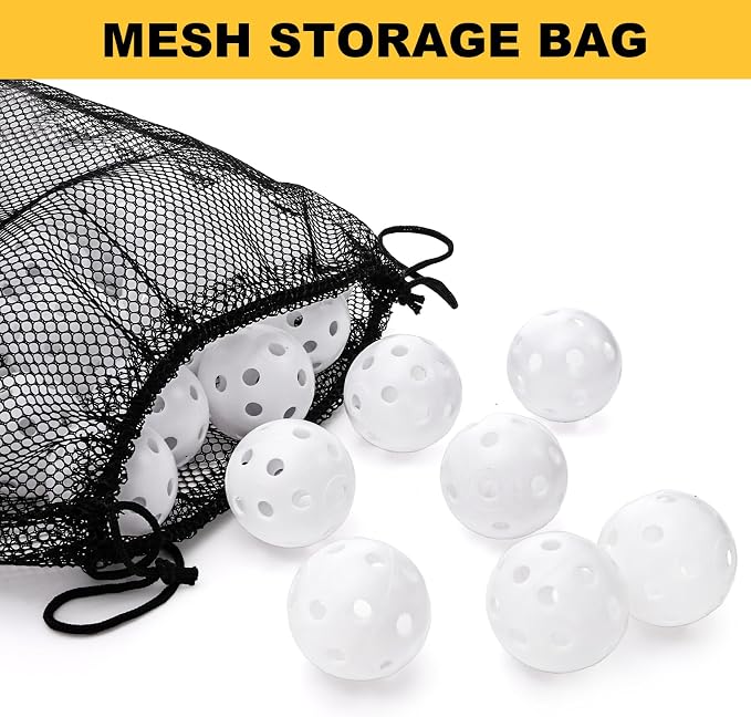 100 Pack Practice Golf Balls, Plastic Golf Training Balls 41mm Hollow Airflow - Image 3