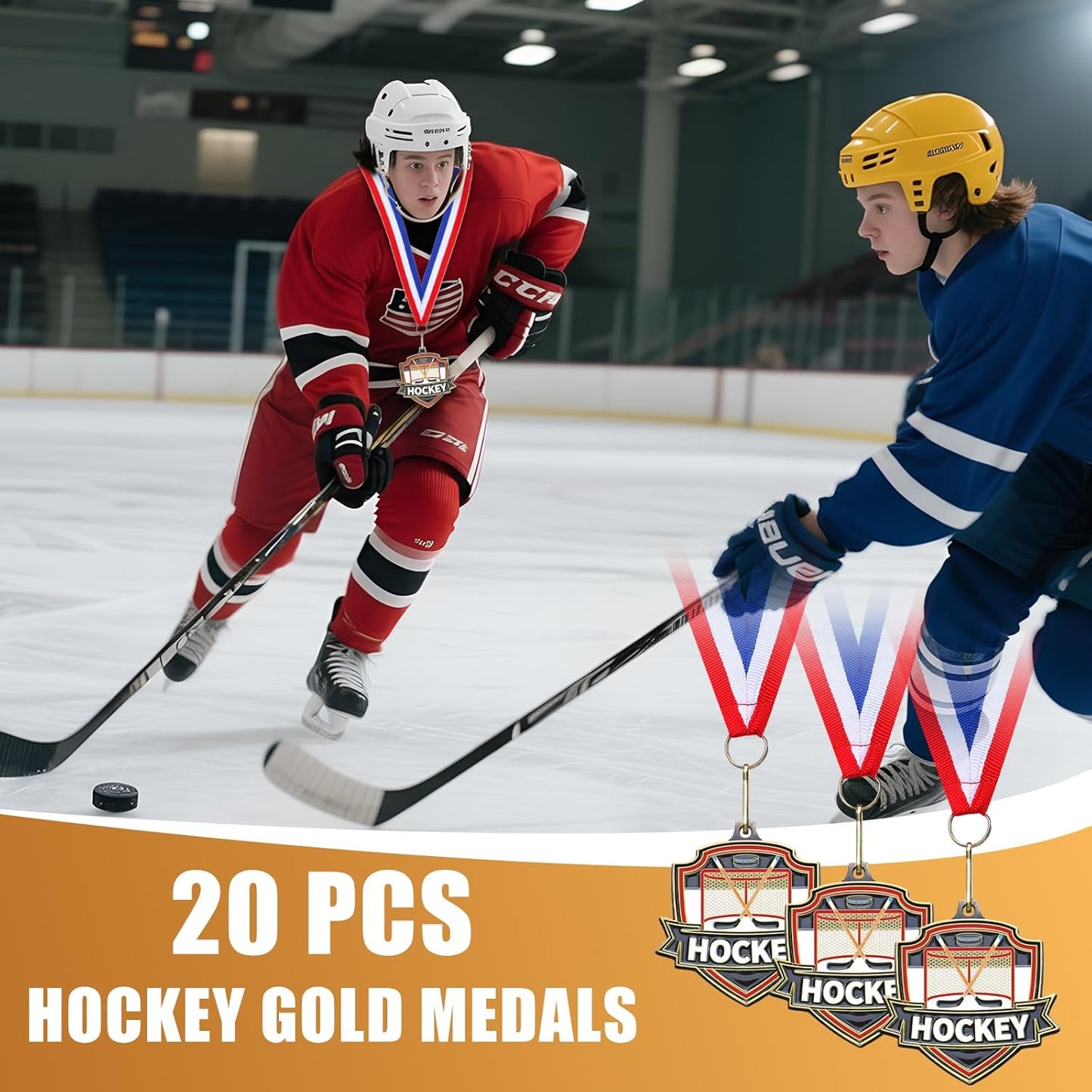 10/20 /30/40 Pcs Award Medals Bulk Sports Medals with Neck Ribbons 2.4 Inch Winner Award Trophy Prize Gift for Sports Themed Party Favors Tournaments School Match