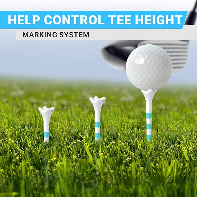 Professional Plastic Golf Tees 100 Pack, Enhanced Durability & Stability - Image 4