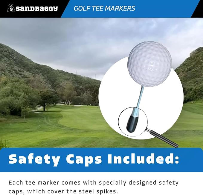 Sandbaggy Plastic Tee Markers for Golf Course - Image 6