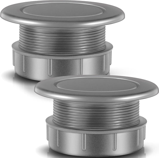 2 Sets Patio Table Umbrella Hole Ring Plug Cap Set, Outdoor Parasol Table Hole Cover Insert Thicker Patio Plug Ring for Outdoor, Yard, Garden(Gray)