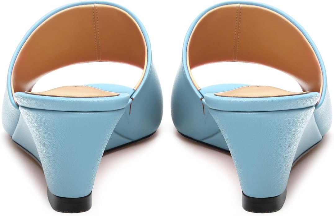 Wedge Sandals for Women Open Toe Wedge Heels Womens Matte High Heel Sandal - Image 4