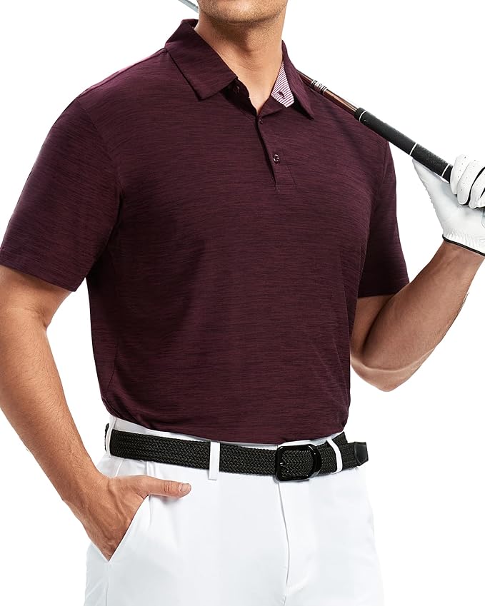 Alex Vando Mens Golf Shirt Moisture Wicking Quick-Dry Short Sleeve Casual Polo - Image 3