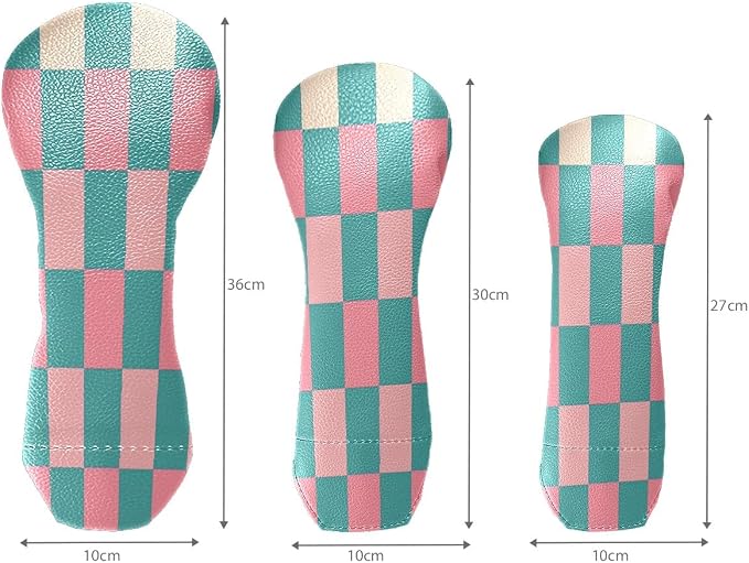Golf Club Head Covers for Driver Hybrid and Fairway Woods, Waterproof Leather - Image 5