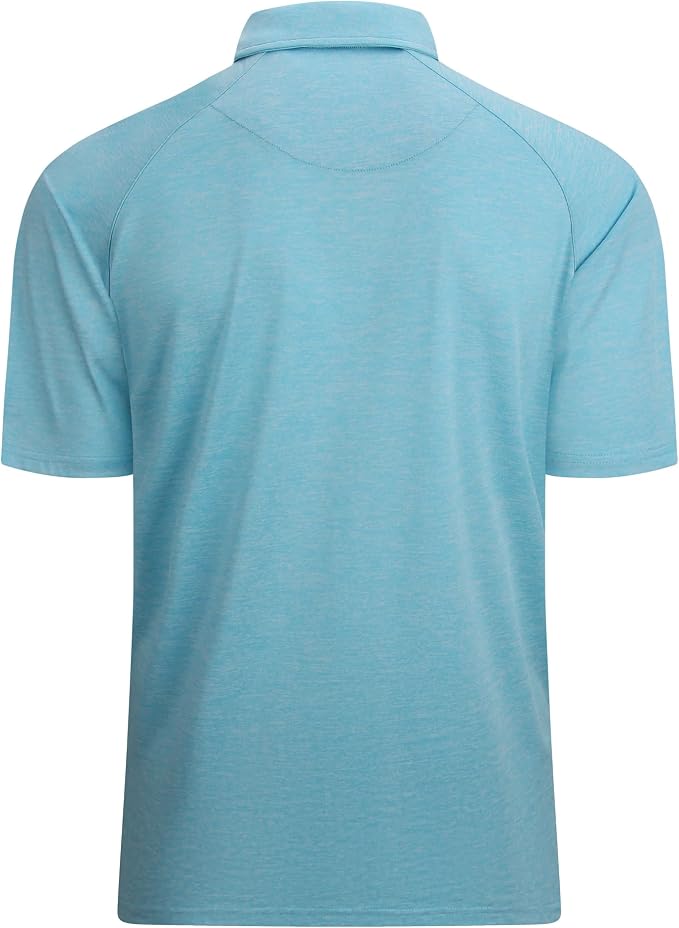 Alex Vando Mens Golf Shirt Moisture Wicking Quick-Dry Short Sleeve Casual Polo - Image 2