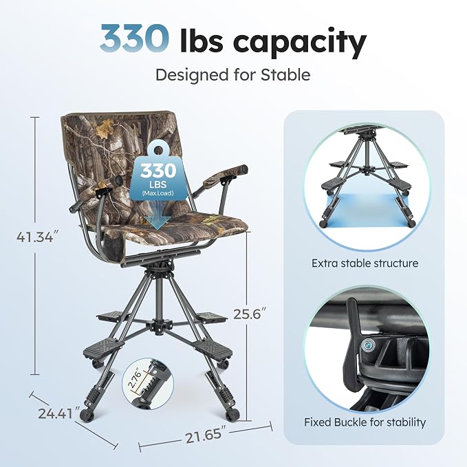 LET'S CAMP Folding Hunting Chair - Image 2