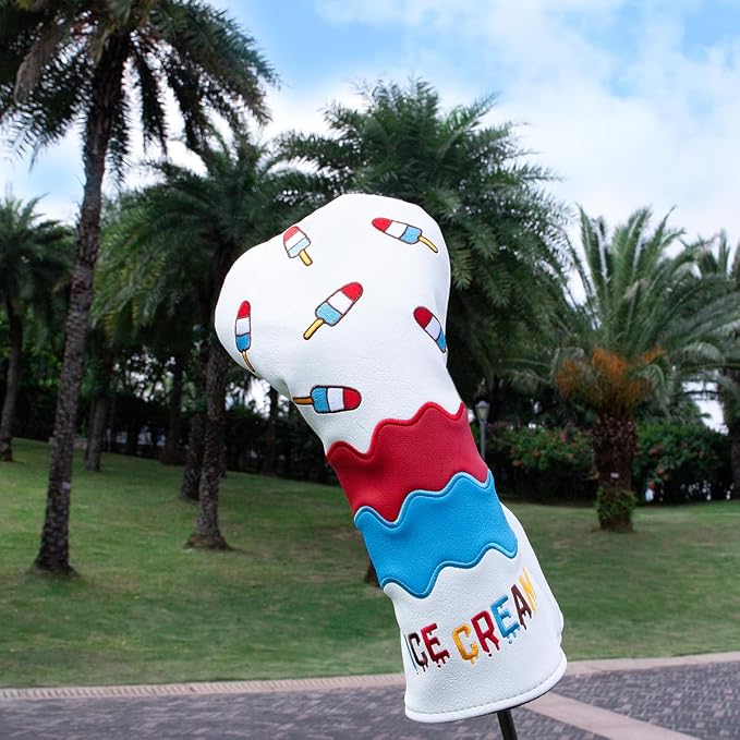 Montela Golf Club Covers Ice Cream Golf Driver Cover Fariway Wood Headcover - Image 2