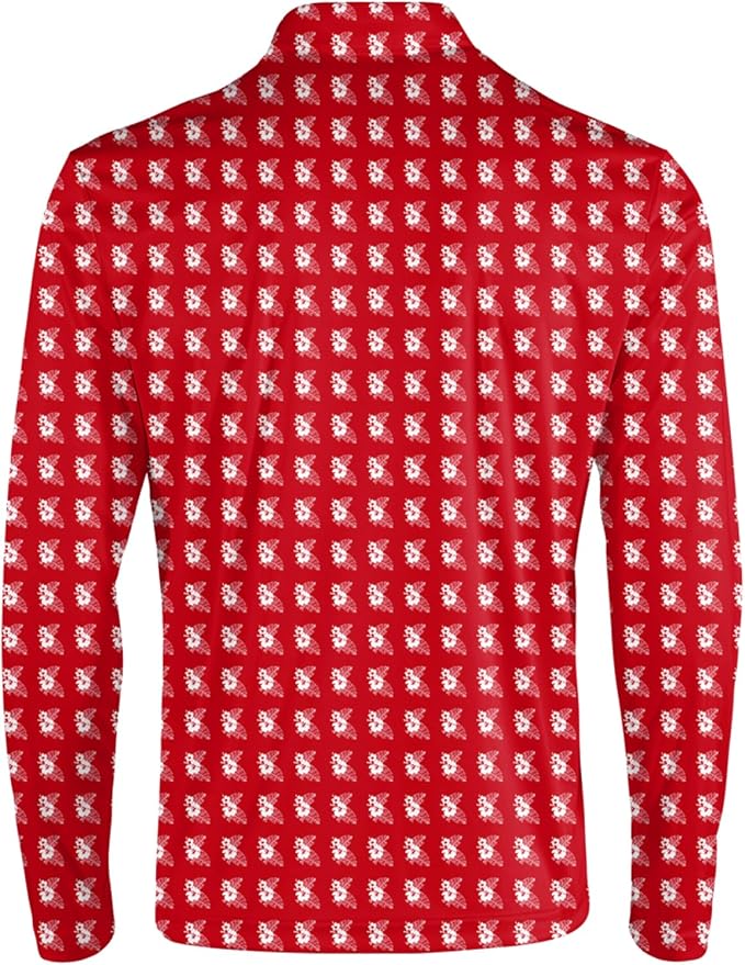 Men's Long Sleeve Golf Shirt Quick Dry 3 Button Work Fishing Outdoor Casual - Image 4