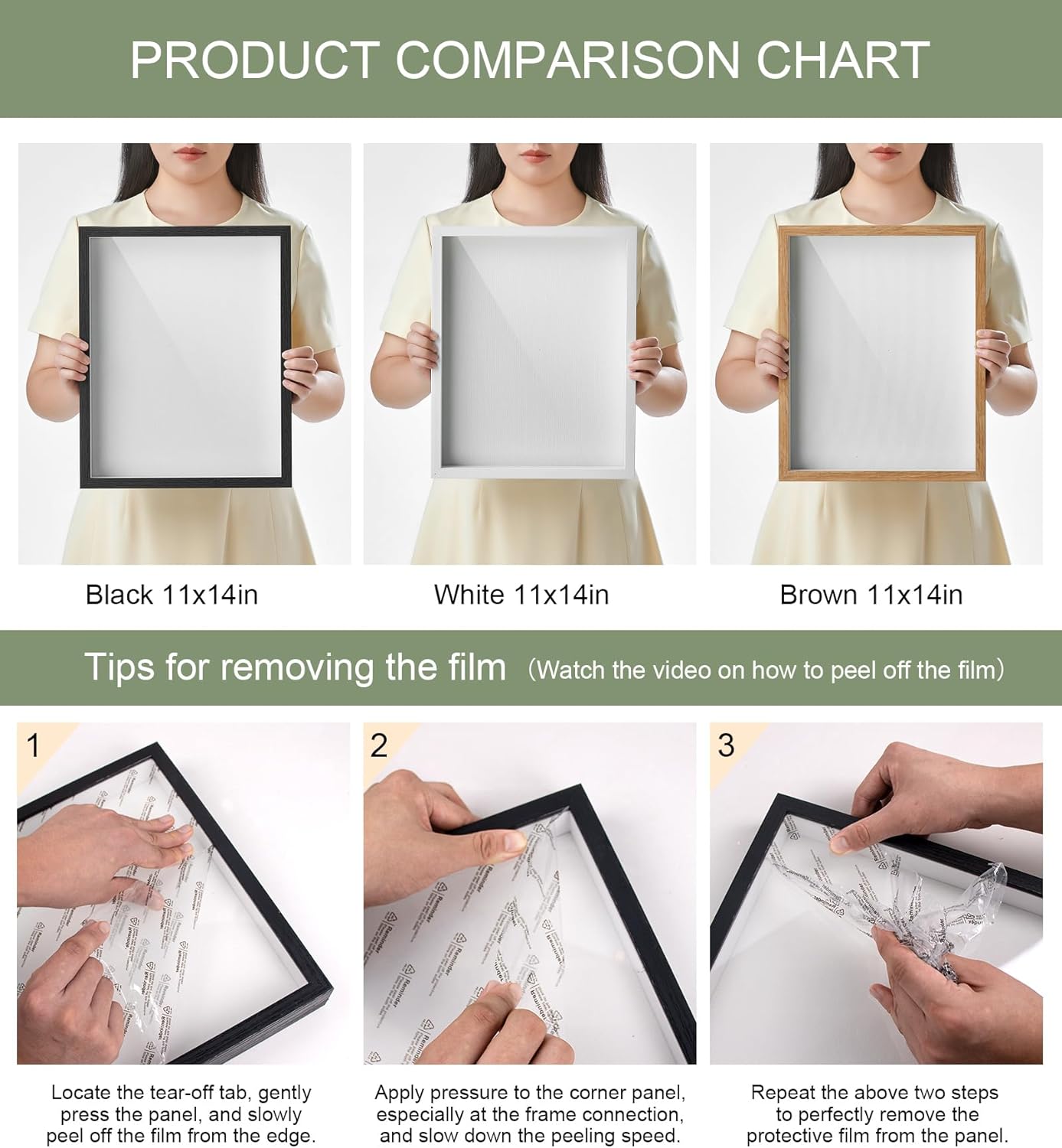 11x14 Shadow Box Display Case Picture Frame with Soft Linen Back, Large Deep Black Shadow Box 11x14 for Flowers Medal Display Case Jersey pet Graduation Memorabilia Baby Ltems Crafts Photos