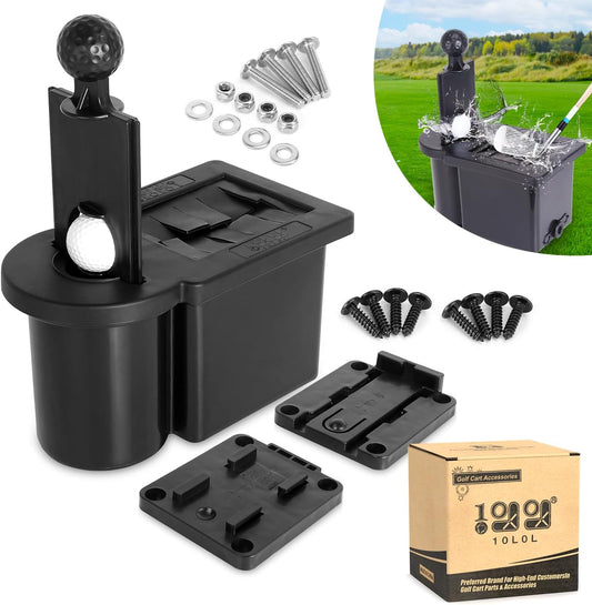 10L0L Golf Cart Ball Washer, Golf Club Head Cleaner for Yamaha, EZGO, Club Car, Star EV-Universal & Detachable