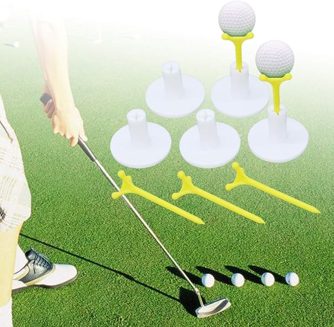 Golf Rubber Tee Holder Set for Golf Driving Range Tee Practice Tool Pack of 5 - Image 4