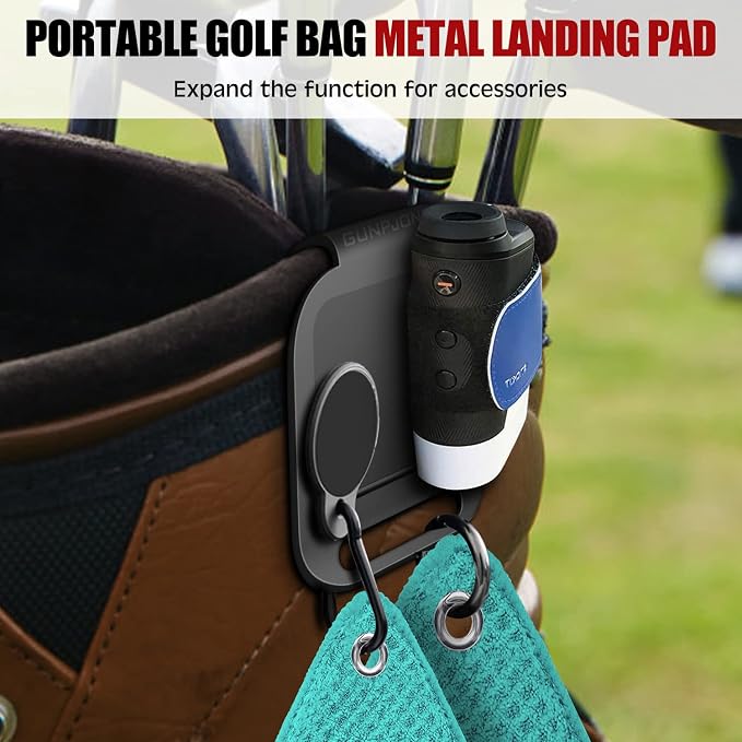 3Pcs Golf Magnetic Landing Pad, Magnetic Golf Towels, Magnetic Rangefinder Strap - Image 4