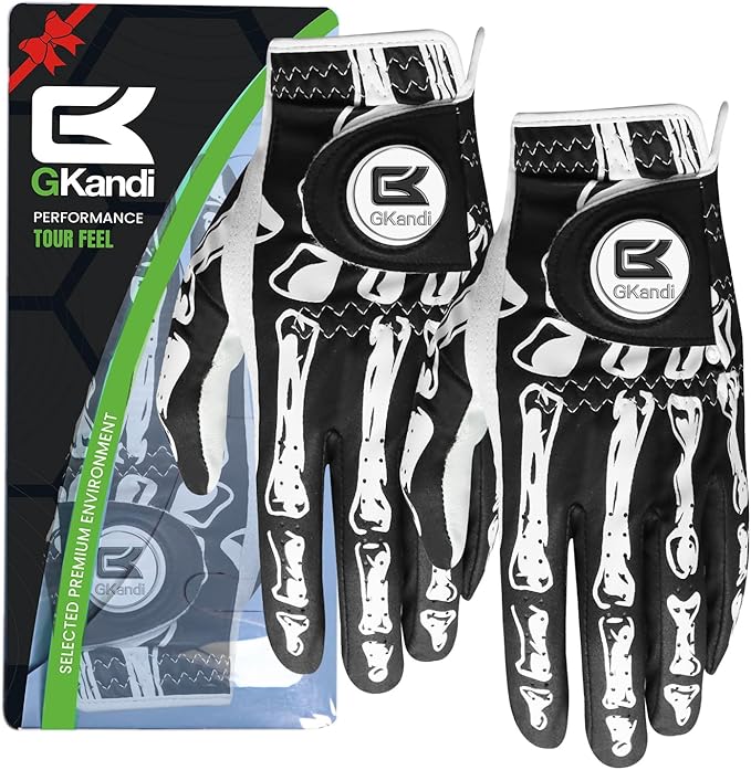 Golf Gloves Men Right Handed Golfer Left Hand Leather Stylish Value 2 Pack by Unknown