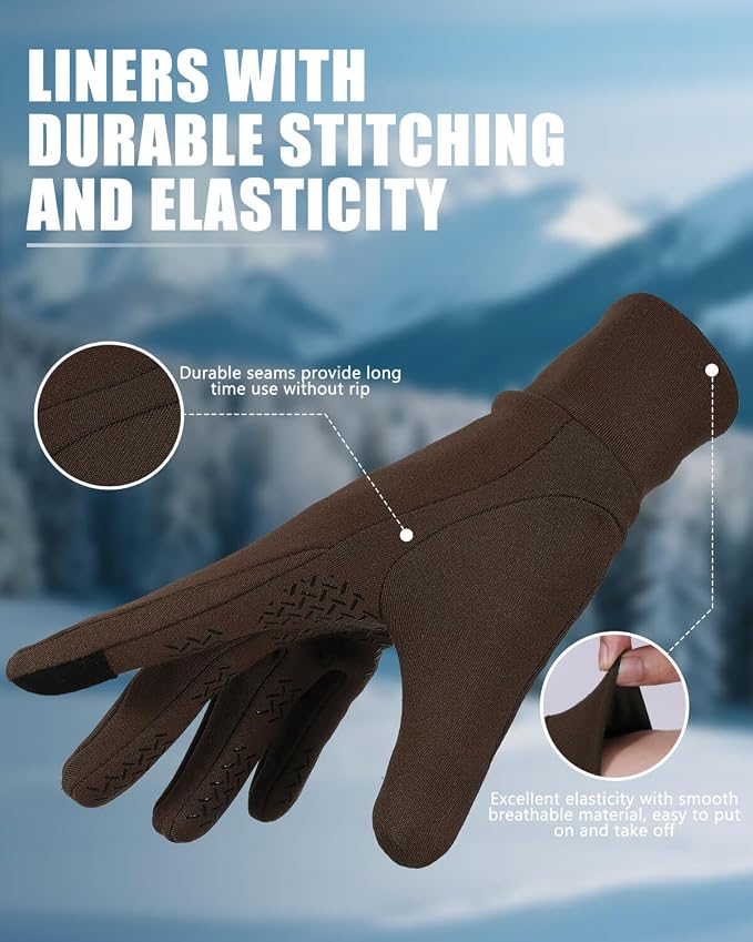 Aegend Lightweight Winter Gloves - Image 4