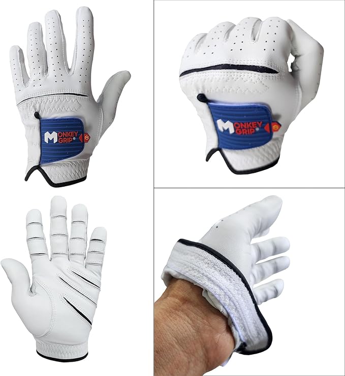 MONKEY GRIP 3D Golf Glove Premium Cabretta Leather Power Good Grip Soft Fit - Image 5
