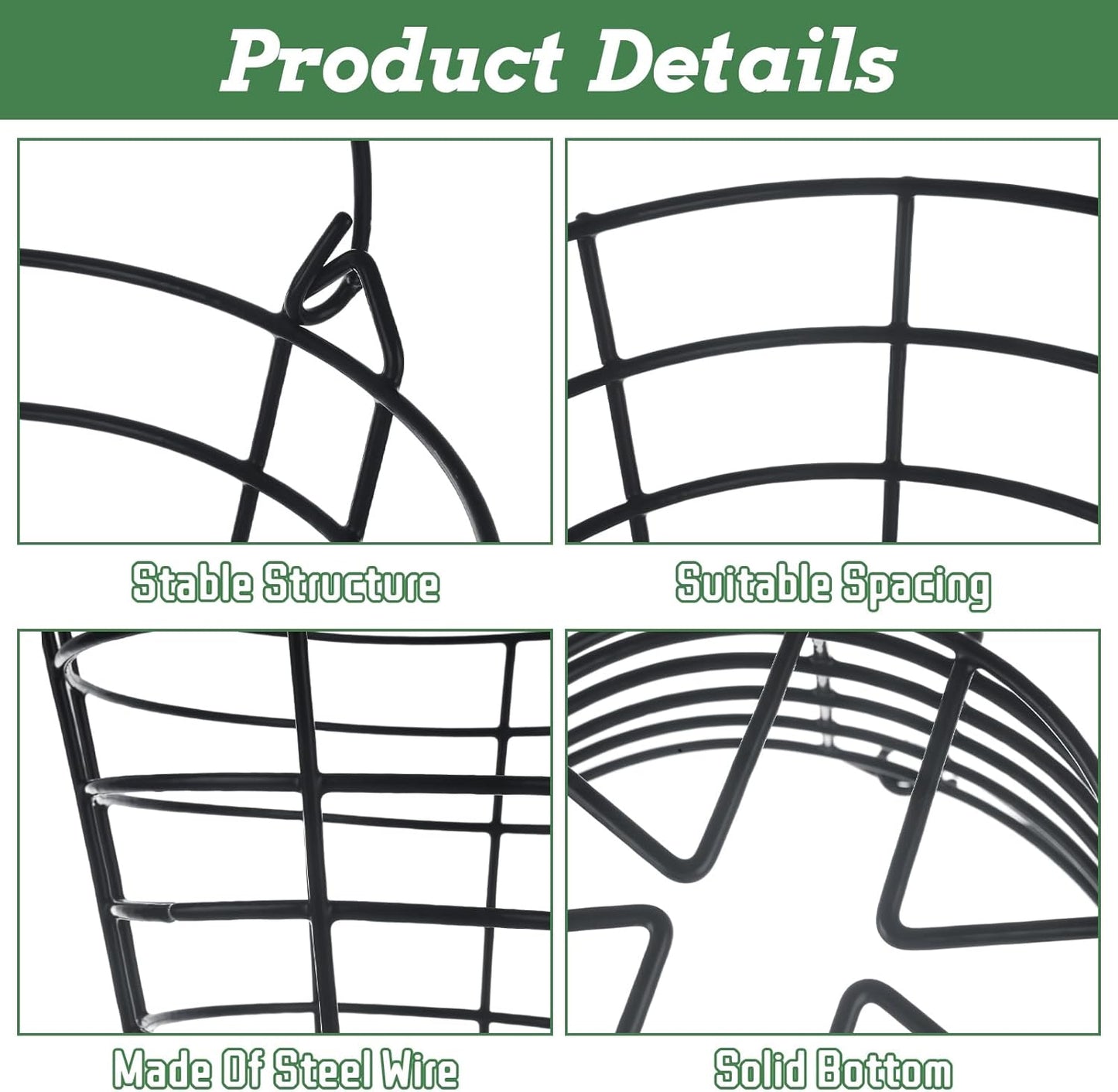 2 Pack Golf Ball Basket with Handle - Large Metal Golf Ball Bucket Storage Container Holds 50 Balls Each - Heavy Duty Golf Ball Carrier & Organizer for Driving Range, Practice, Course